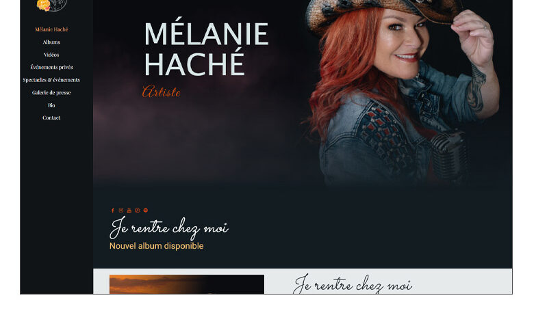 Melanie Hache chanteuse