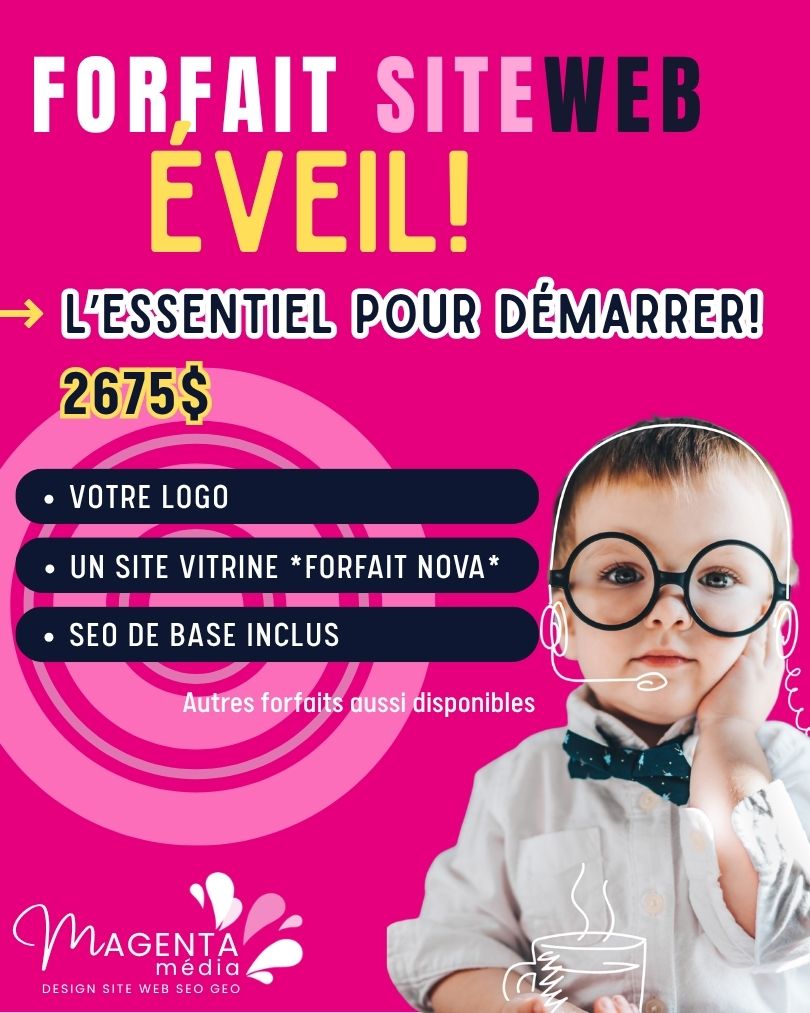 Magenta pub forfait-RABAIS